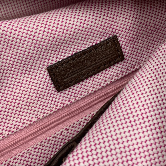 Dooney & Bourke large oversized hobo shoulder bag brown - Picture 9 of 12